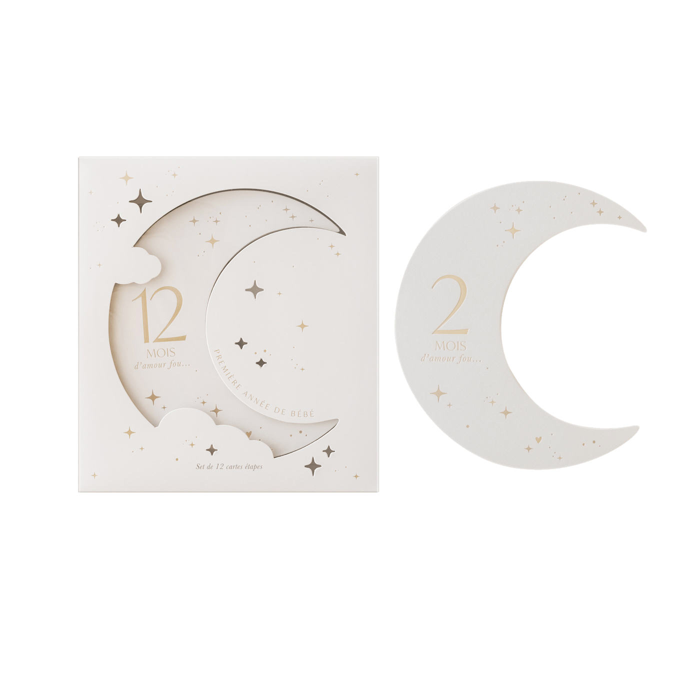 Zakuw - Baby & Kids Decoration - Moon Stage Cards - Tummy Time