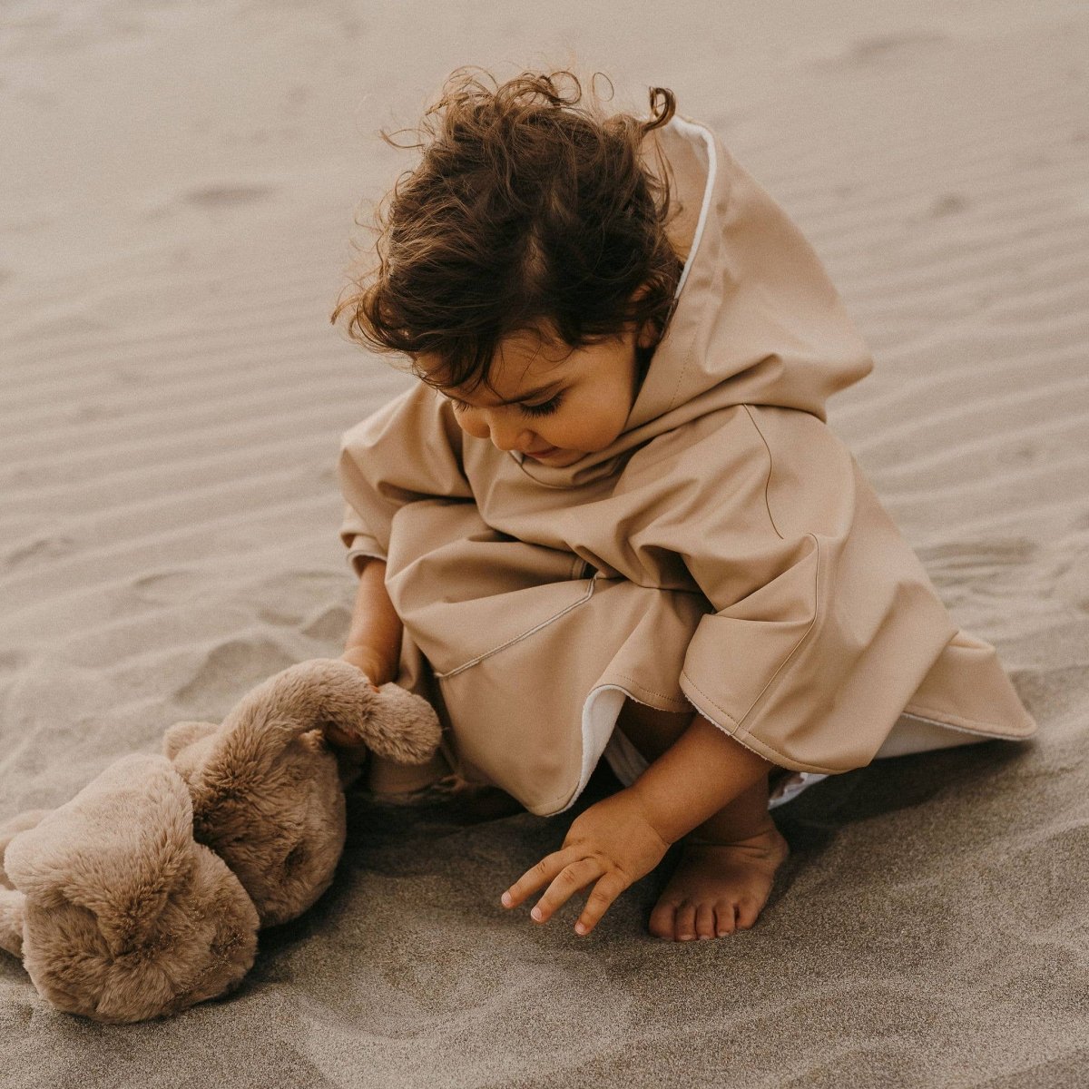 Zakuw - Towels & Washcloths - Rain Cape - Camel - Tummy Time