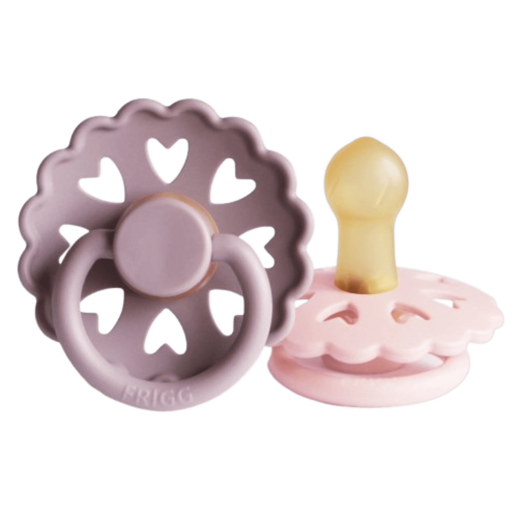 Frigg - Dummies, Pacifiers & Pacifiers Clips - 2 - Pack Fairytale Latex - The Little Mermaid/The Snow Queen - Tummy Time