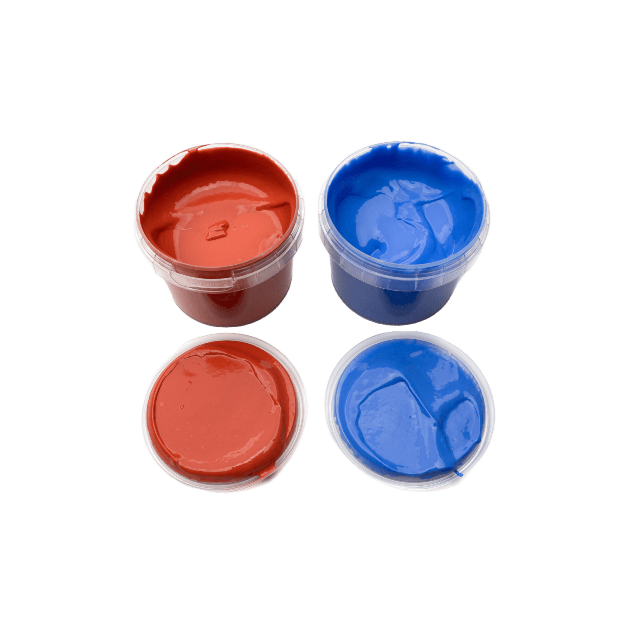 neoGRÜN - Arts & Crafts - 2 - Pack Vegan Finger Paint - Nori - Blue/Red - Tummy Time