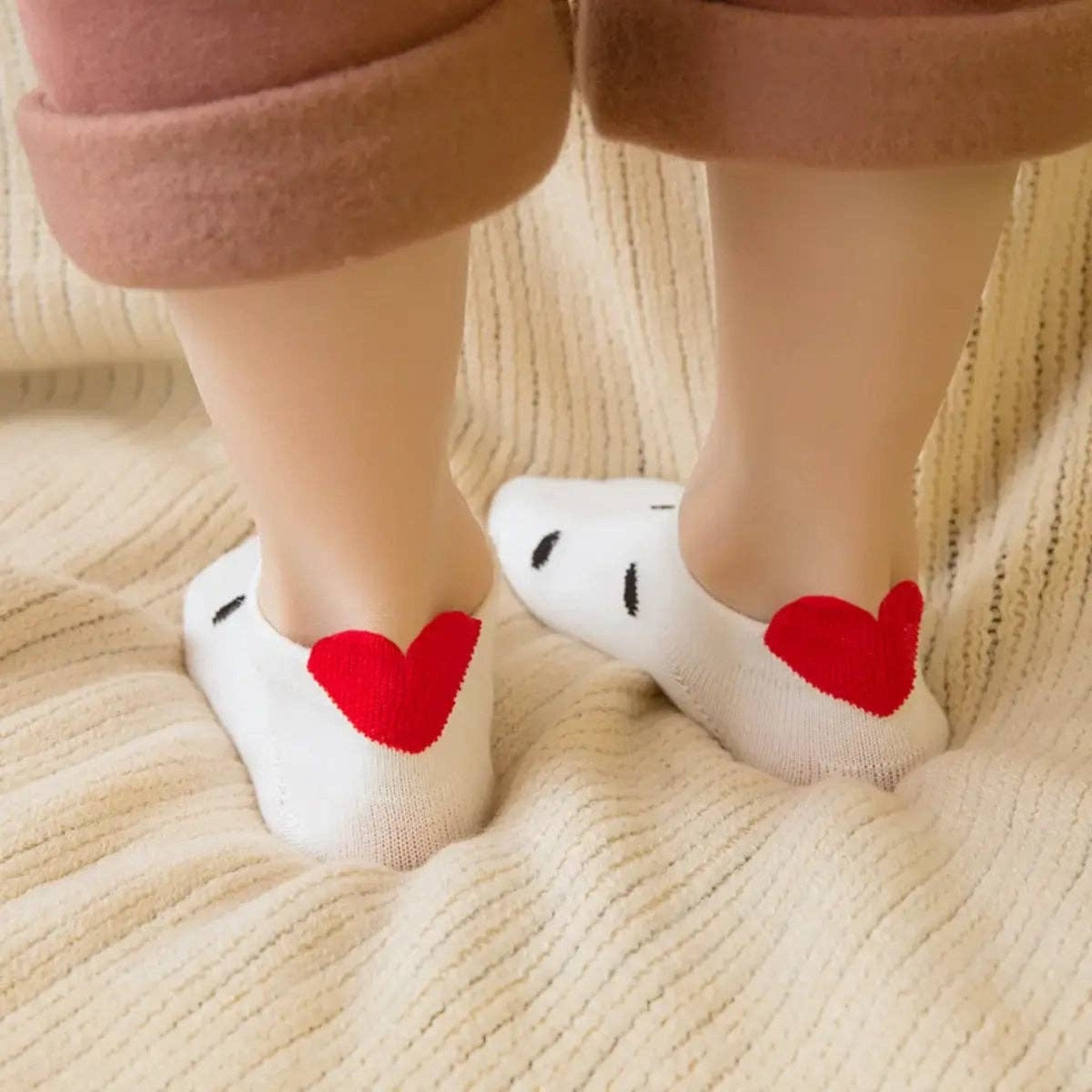 Tites Chaussettes - Baby Socks & Underwear - 5 - Pack Navy Heart Socks - Tummy Time