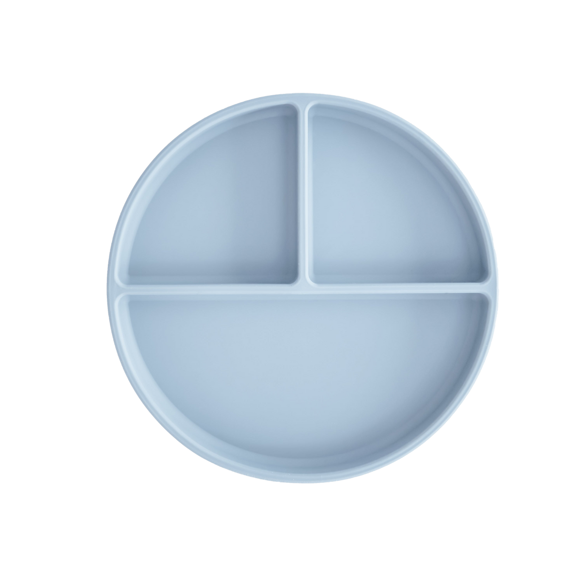 Mushie Silicone Suction Plate in Powder Blue