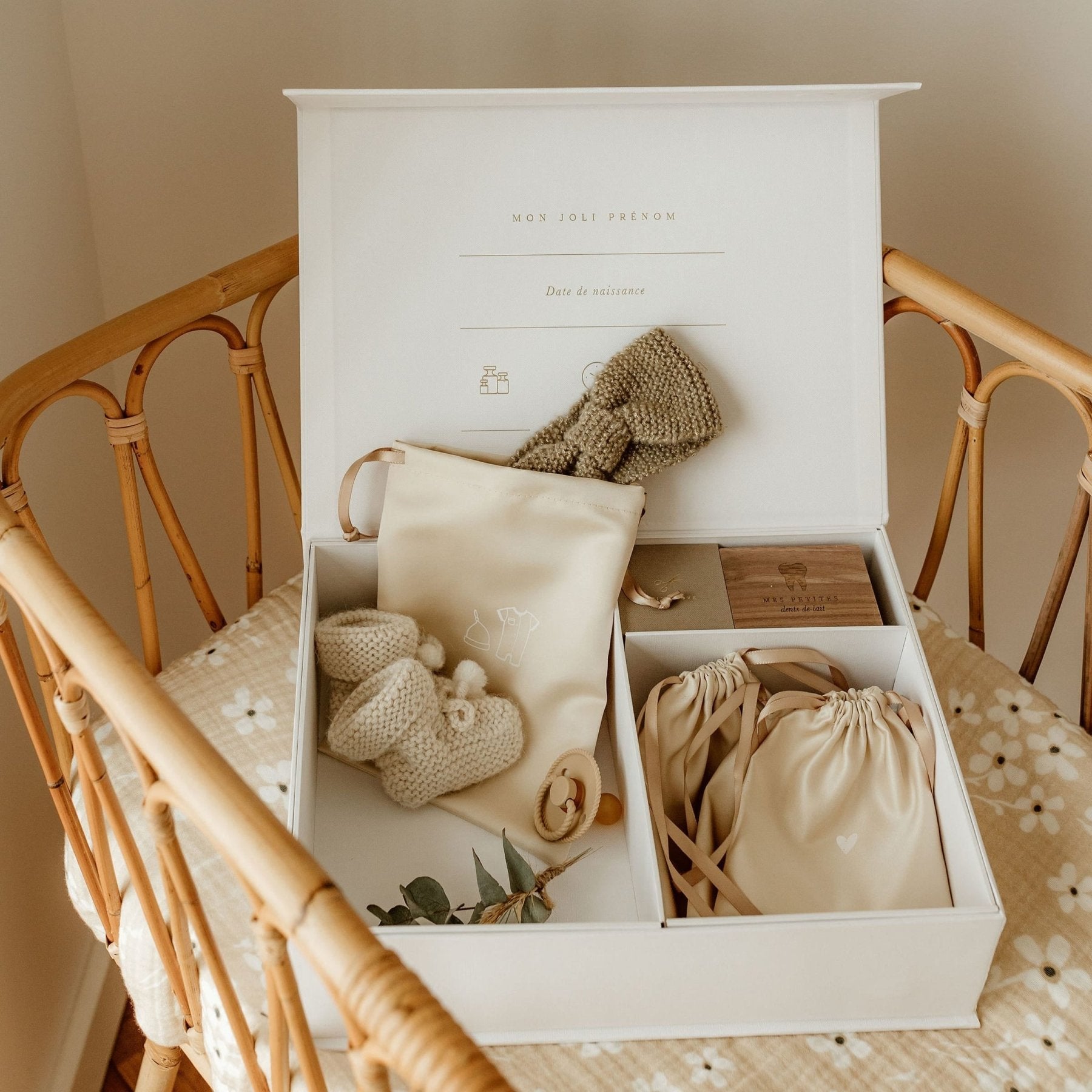 Zakuw - Baby Shower Gifts - Baby Memories Keepsake Box - Tummy Time