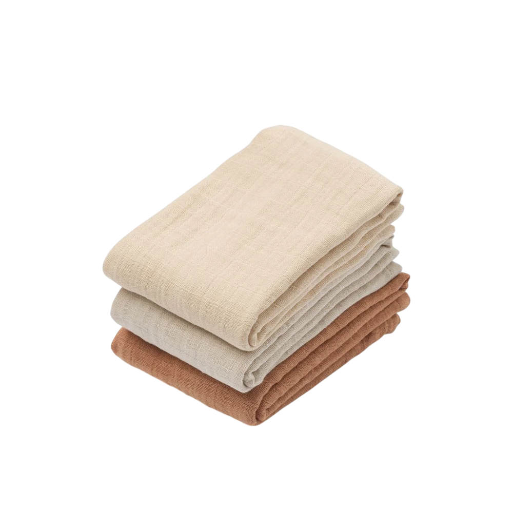 3er-Pack Lewis Musselintücher - Tuscany Rose Mix