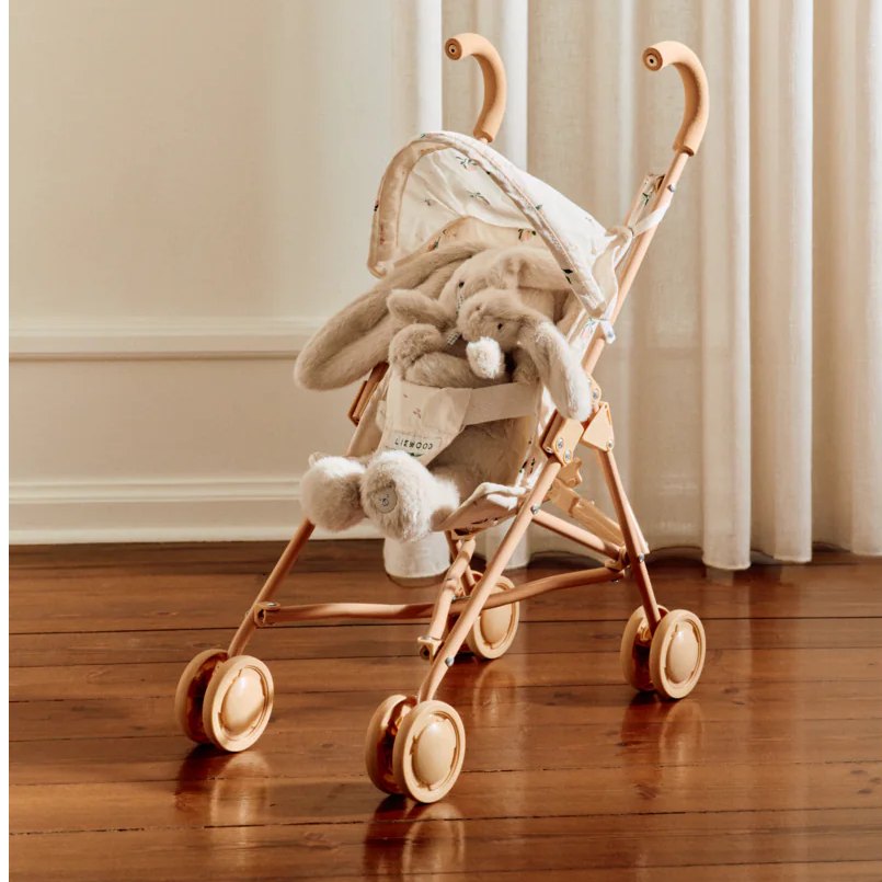 Elsie Doll Stroller - Peach / Sea Shell