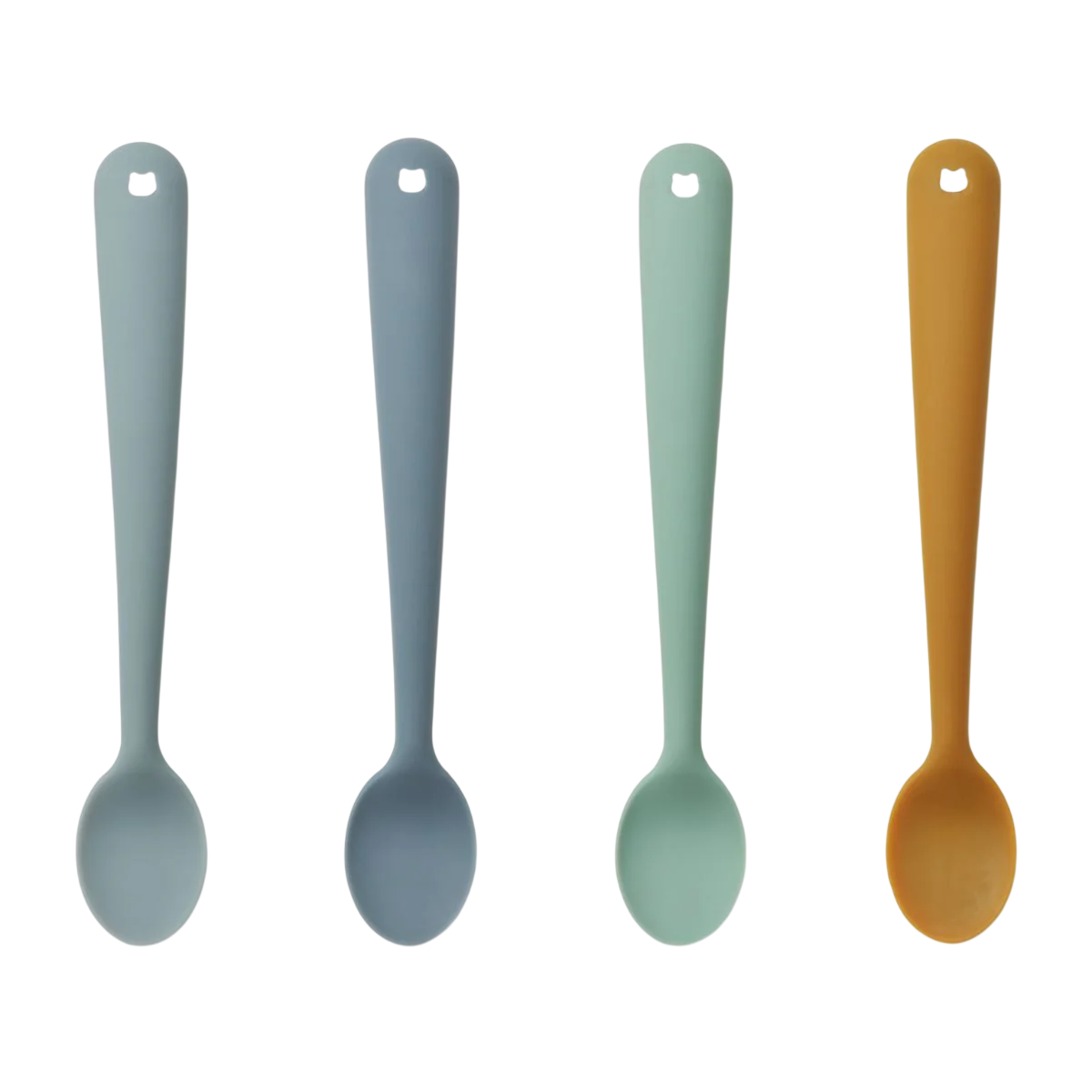 4-Pack Siv Feeding Spoon - Blue Multi Mix