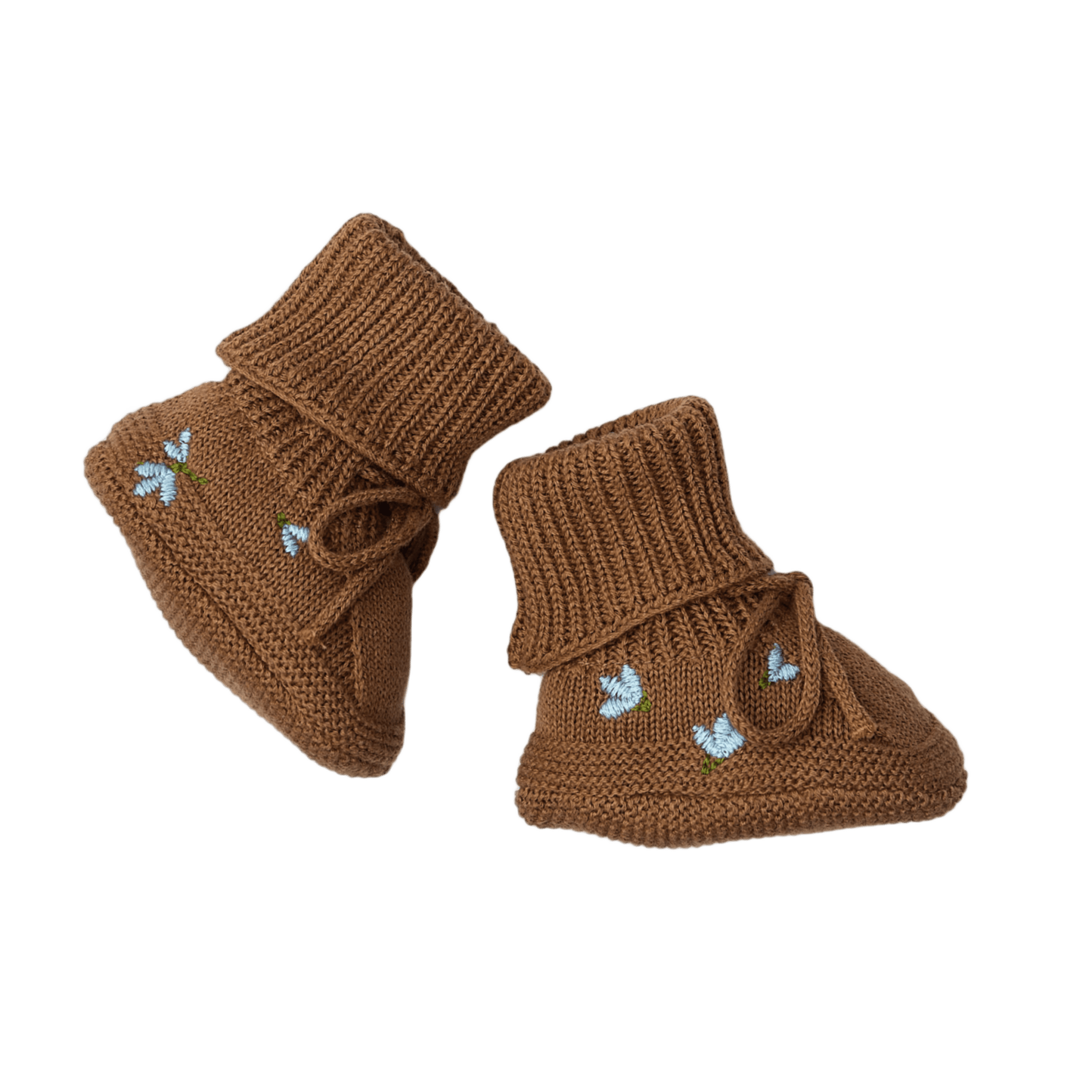 Saga Copenhagen - Baby Footwear - Baby Booties - Tahin - Tummy Time