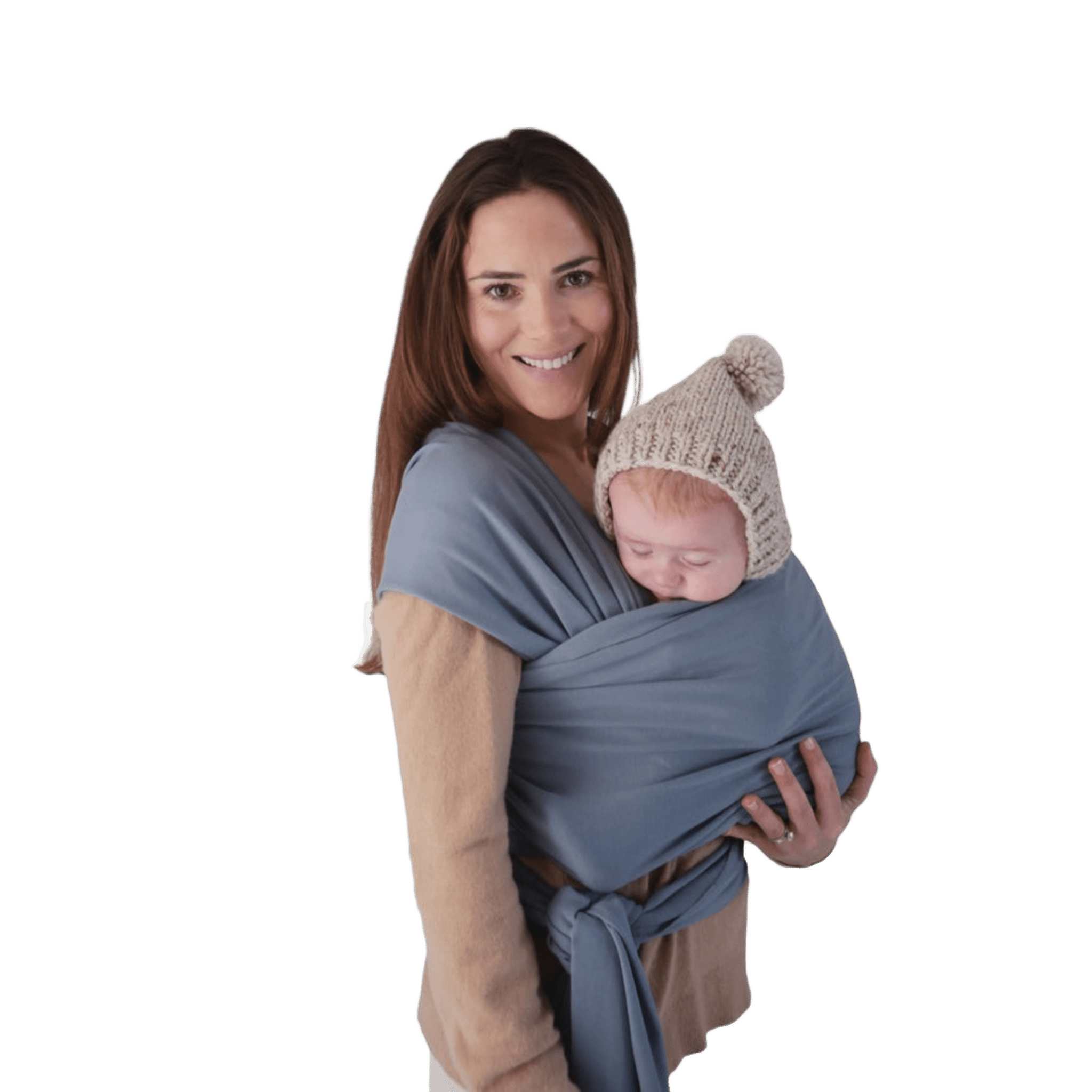 Mushie - Strollers & Baby Carriers - Baby Carrier Wrap - Tradewinds - Tummy Time