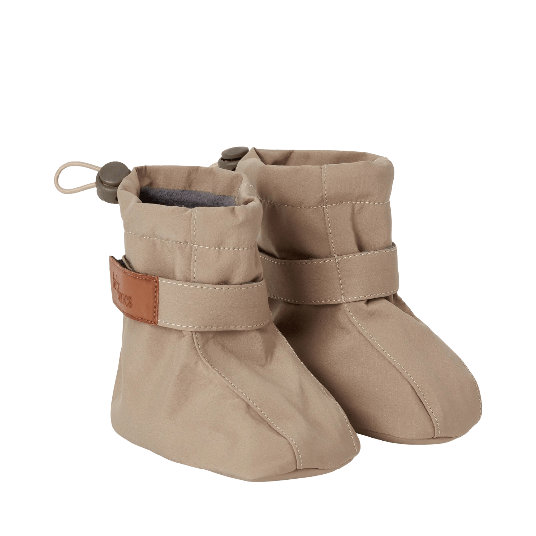 BabyMocs - Baby Footwear - The Soft Boots - Dark Beige - Tummy Time