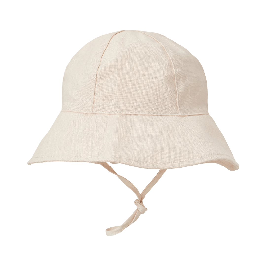 BabyMocs - Hats, Caps & Beanies - Linen Hat - Beige - Tummy Time