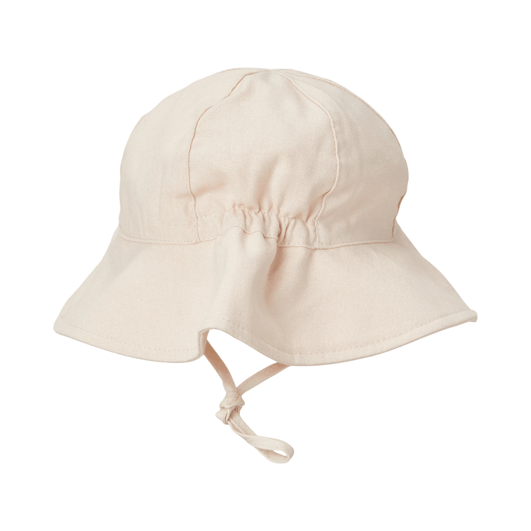 BabyMocs - Hats, Caps & Beanies - Linen Hat - Beige - Tummy Time