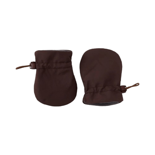 BabyMocs - Mittens, Gloves & Scarves - Pull - On Baby Mittens - Brown - Tummy Time