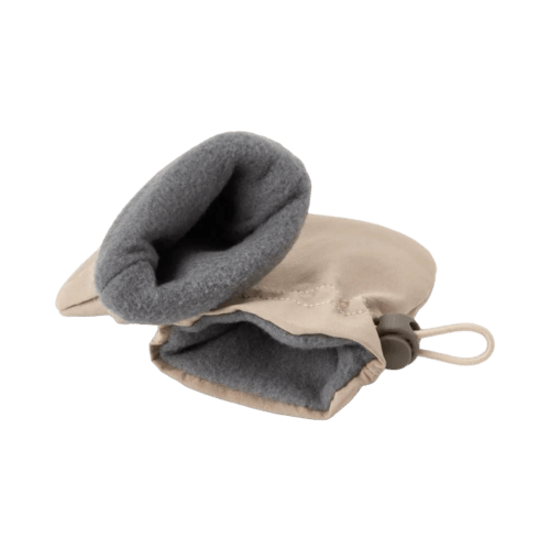 BabyMocs - Mittens, Gloves & Scarves - Pull - On Baby Mittens - Dark Beige - Tummy Time