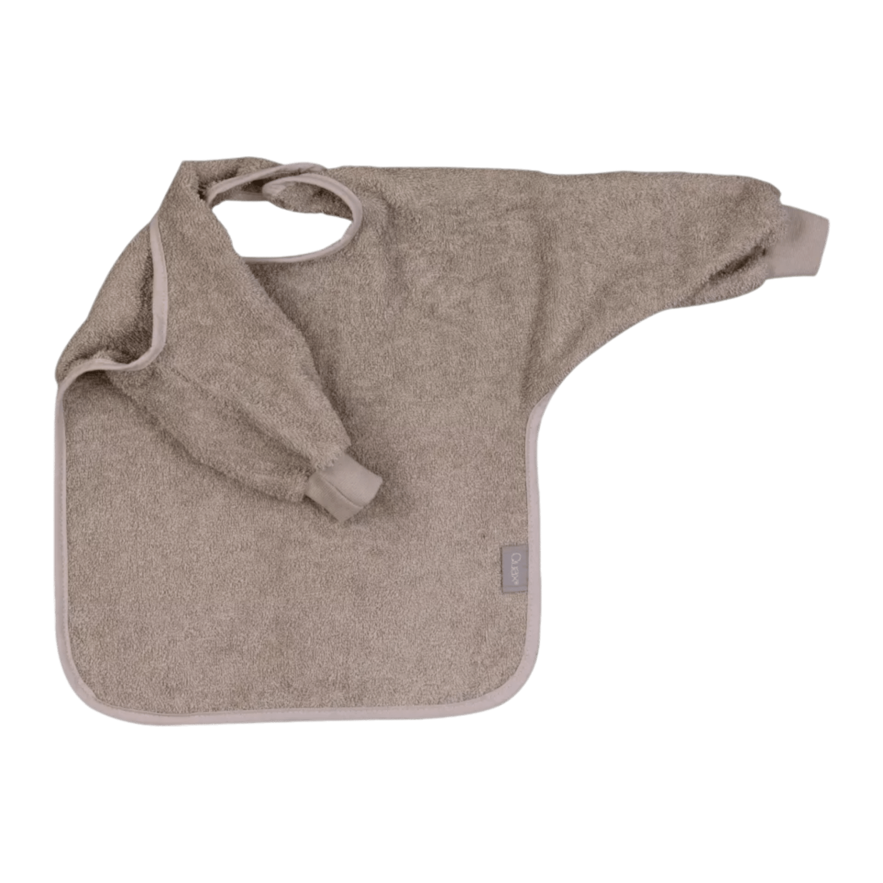 Quax - Bibs - Bib + Sleeves - Terry - Stone - Tummy Time
