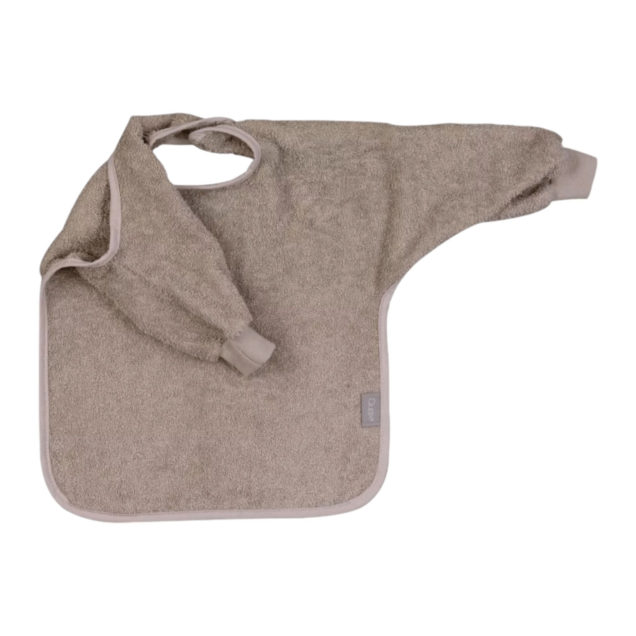 Quax - Bibs - Bib + Sleeves - Terry - Stone - Tummy Time