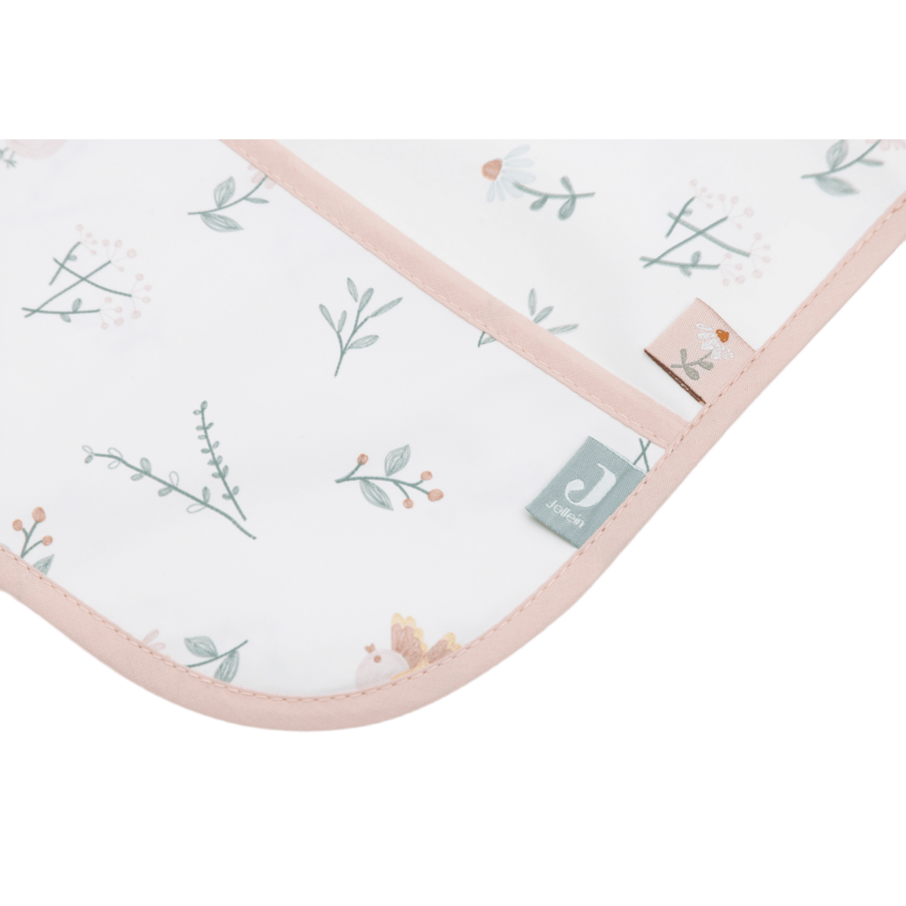 Jollein - Bibs - Bib Waterproof with Sleeves - Lovely Birds - Tummy Time
