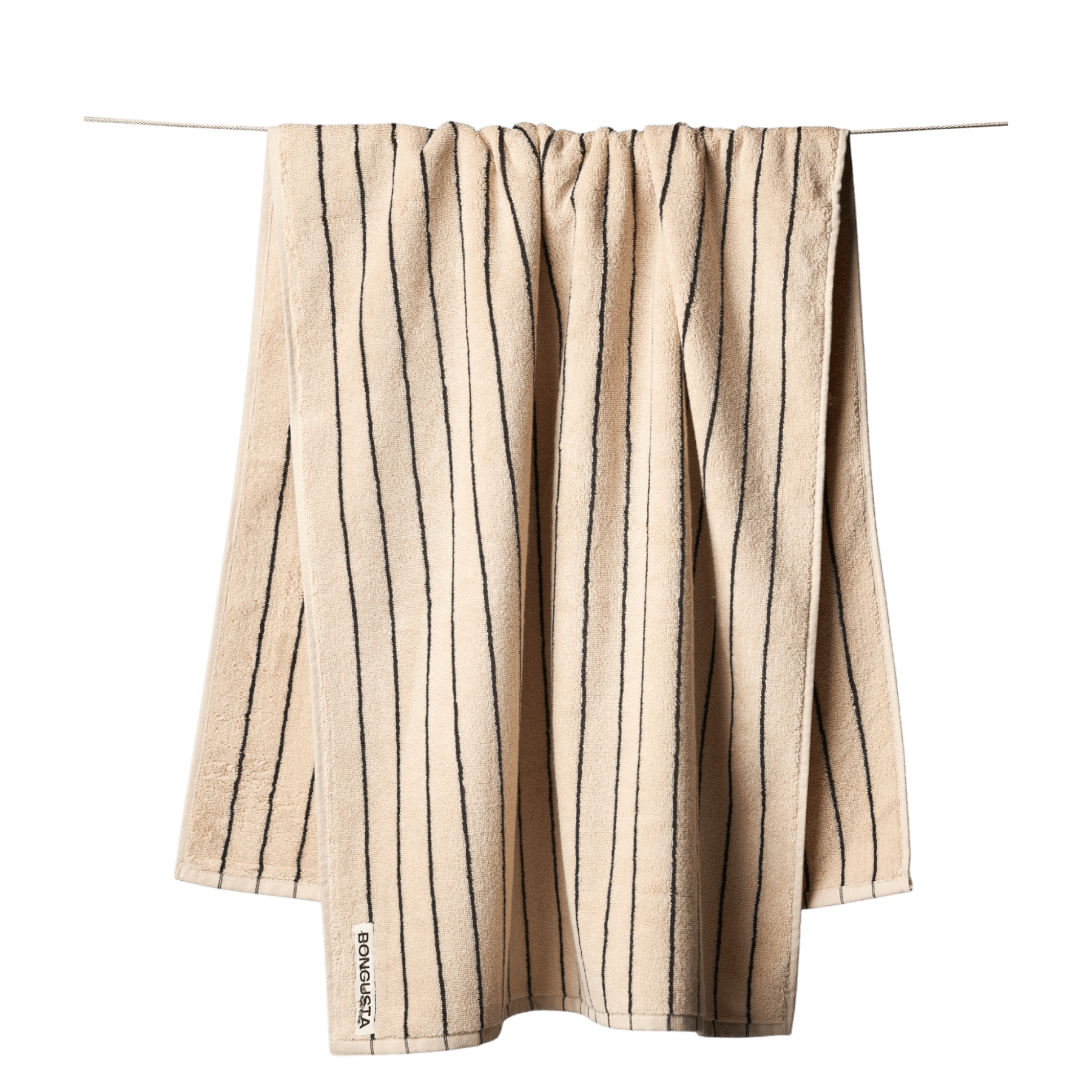 Bongusta - Towels & Washcloths - Naram Bath Towels - Crème & ink - Tummy Time