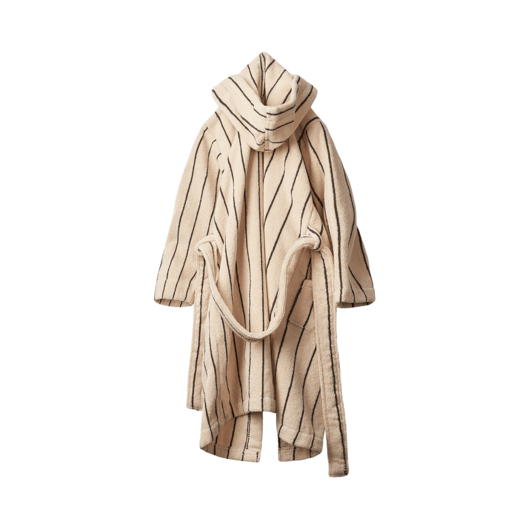 Bongusta - Towels & Washcloths - Naram Kids Bathrobe - Crème & ink - Tummy Time