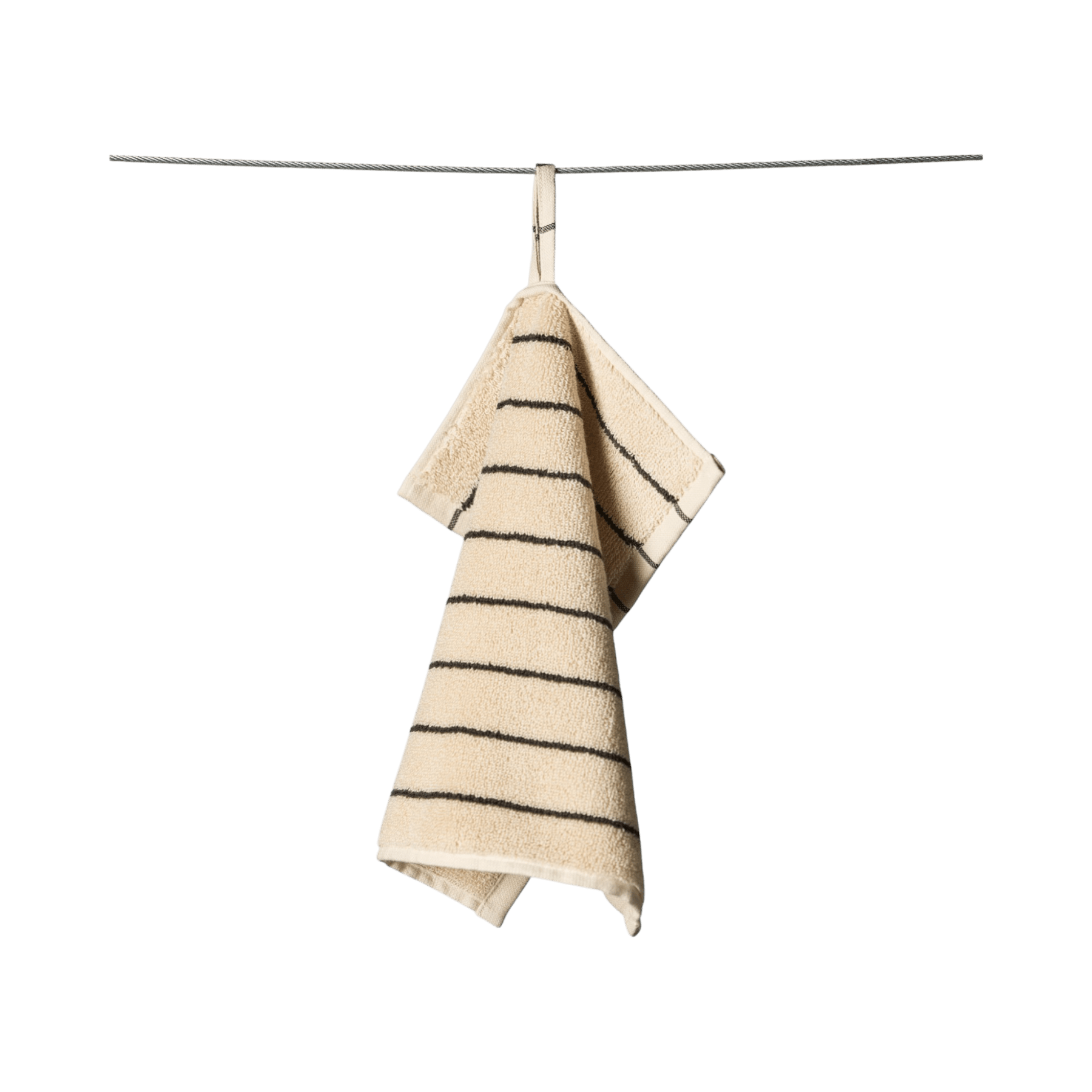 Bongusta - Towels & Washcloths - Naram Wash Cloth - Crème & ink - Tummy Time
