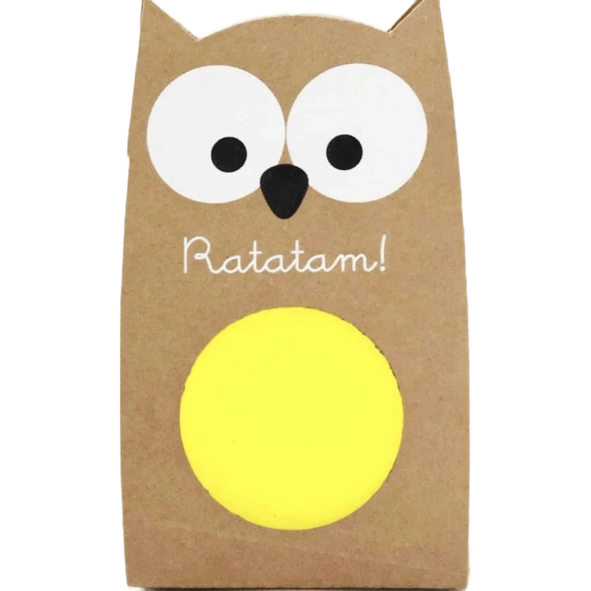 Ratatam! - Sports & Outdoor Games - Bouncing Owl Ball - Yellow - Tummy Time