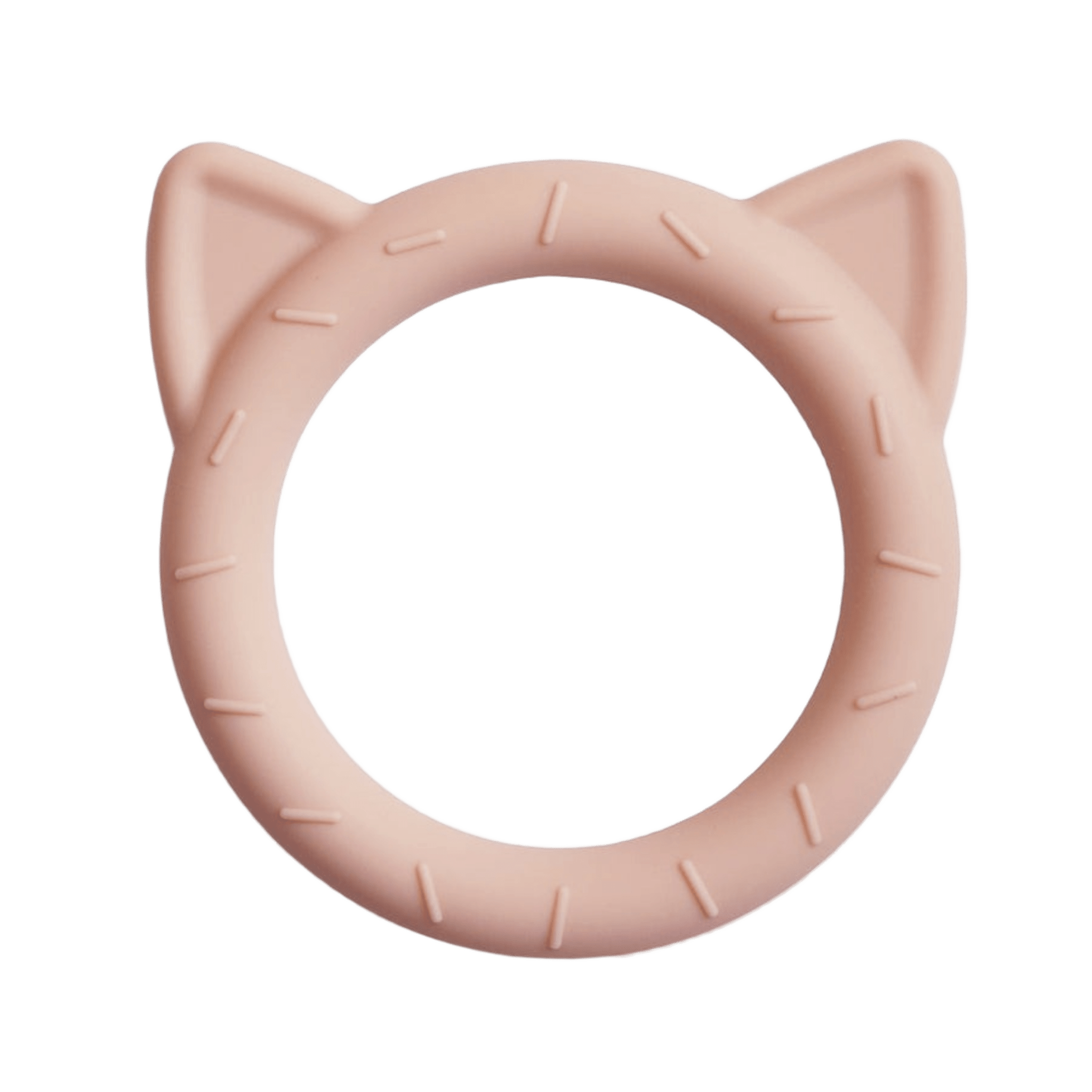 Mushie - Baby Teethers - Cat Teether - Blush - Tummy Time