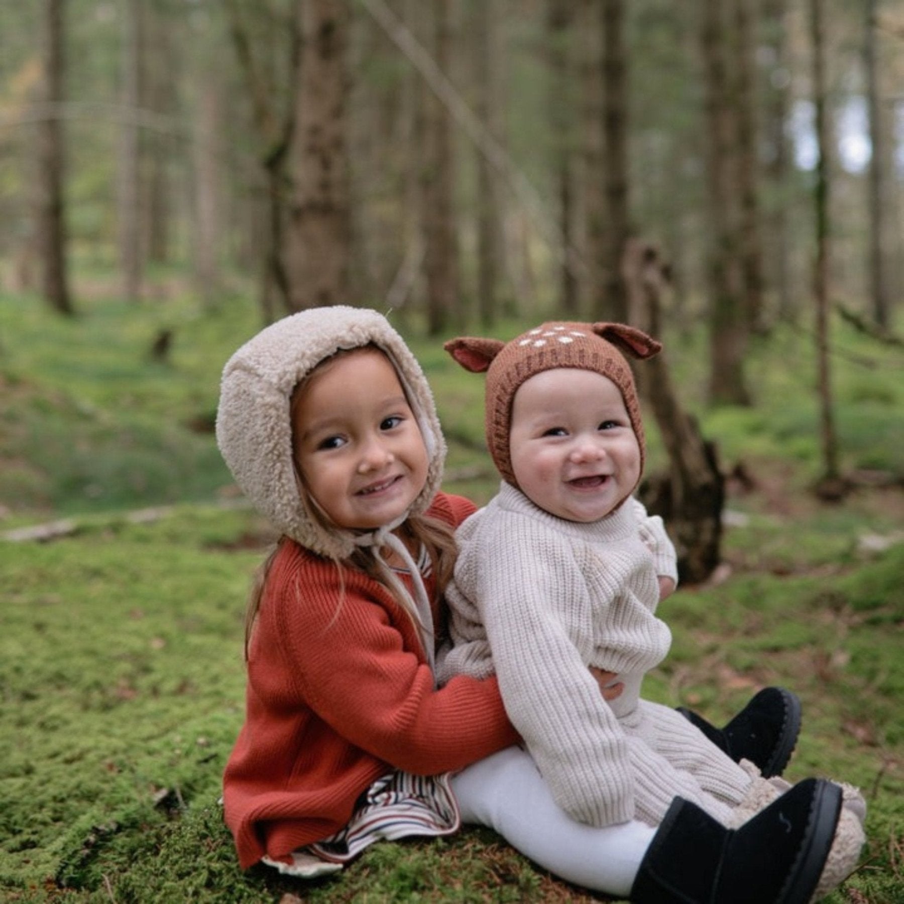 Mushie - Baby Sweaters & Cardigans - Chunky Knit Sweater - Beige - Tummy Time