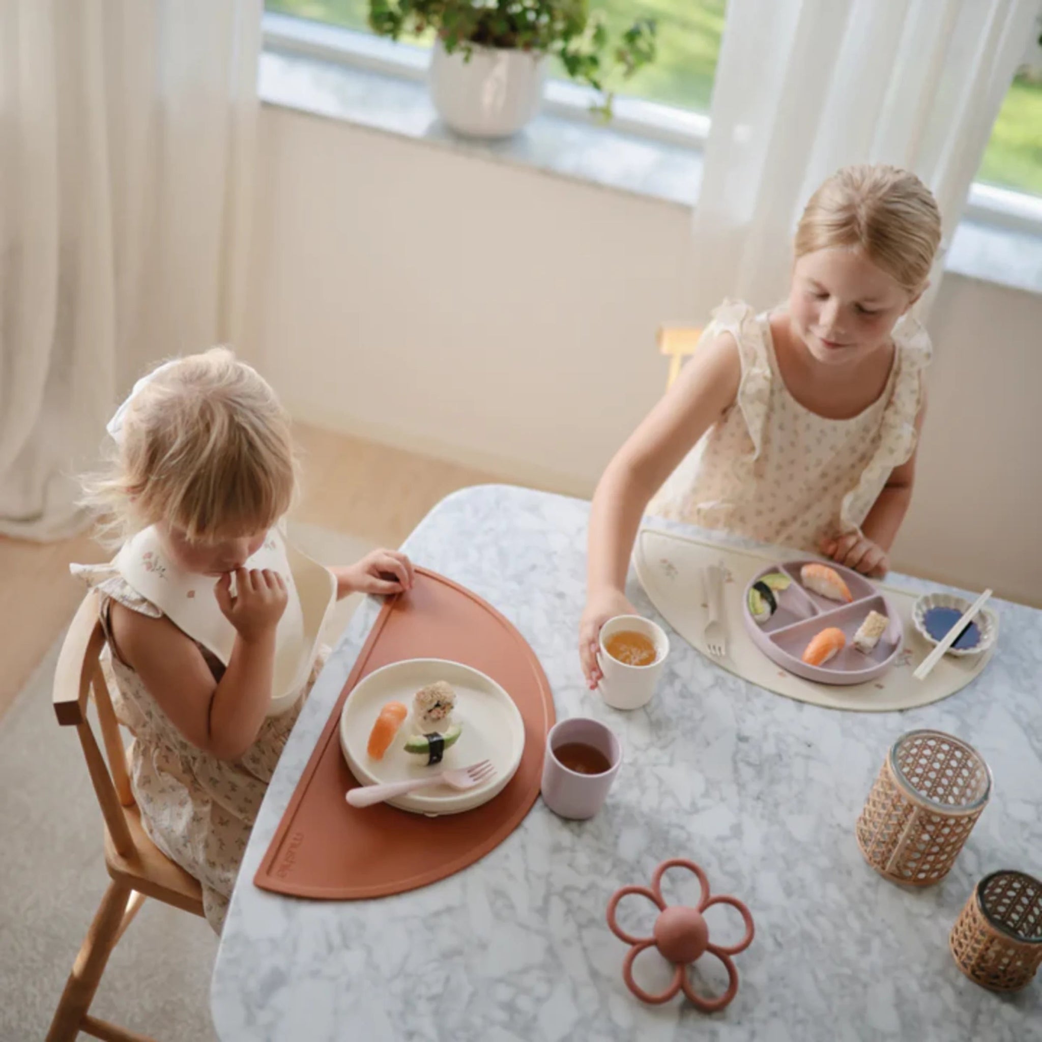 Mushie - Baby Tableware - Cup Set - Lilac - Tummy Time