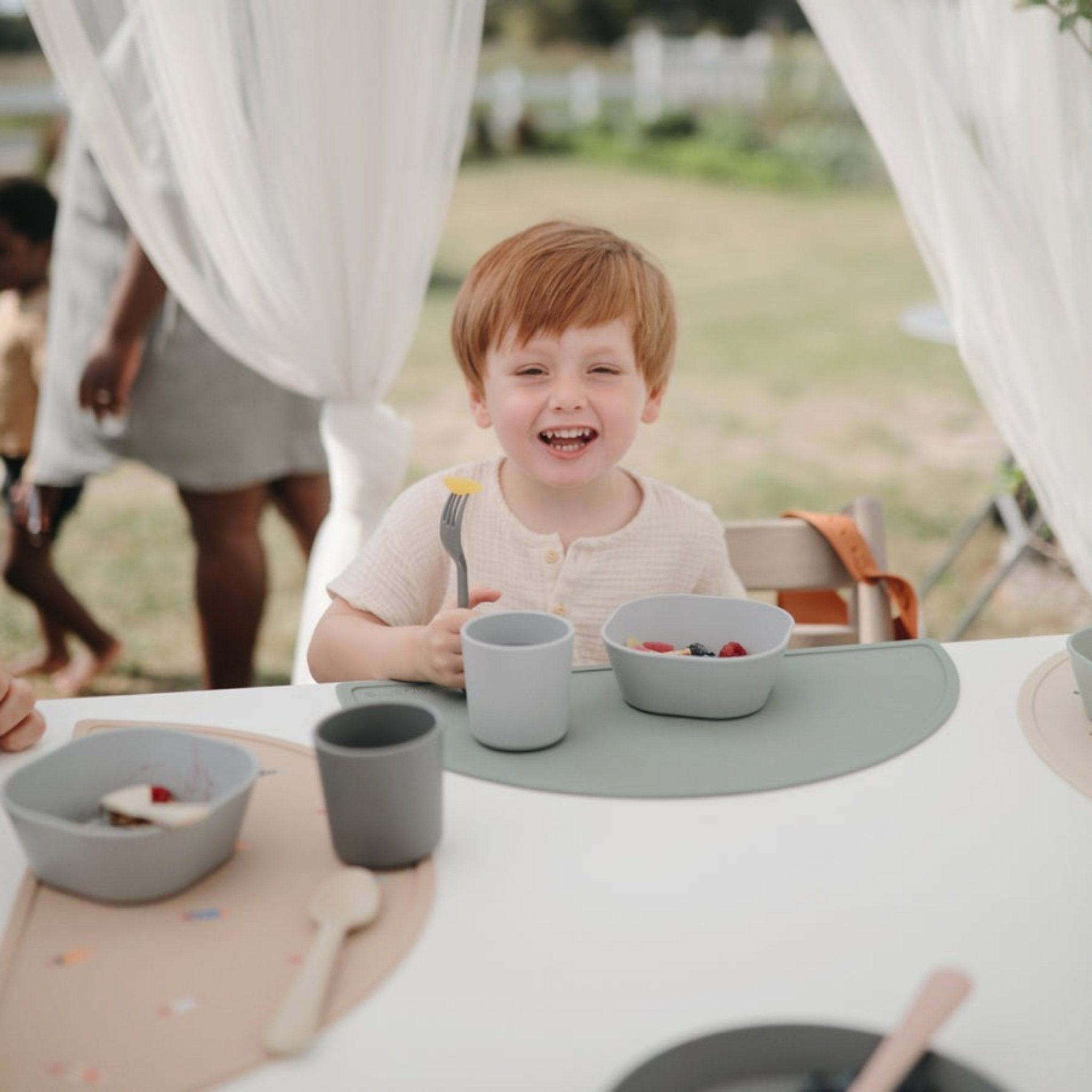 Mushie - Baby Tableware - Cup Set - Tradewinds - Tummy Time