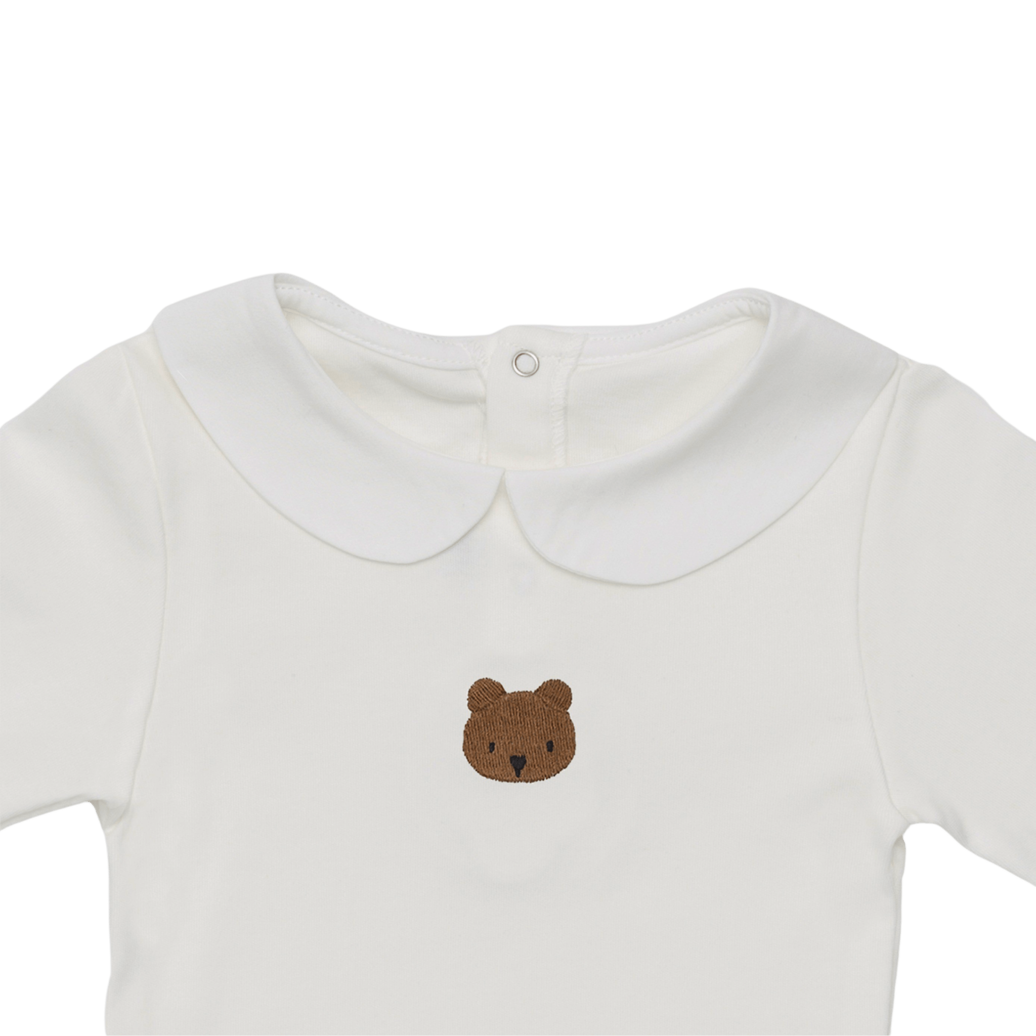 Donsje - Baby Onesis, Rompers & Pyjamas - Davo Bodysuit Bear - Off White - Tummy Time