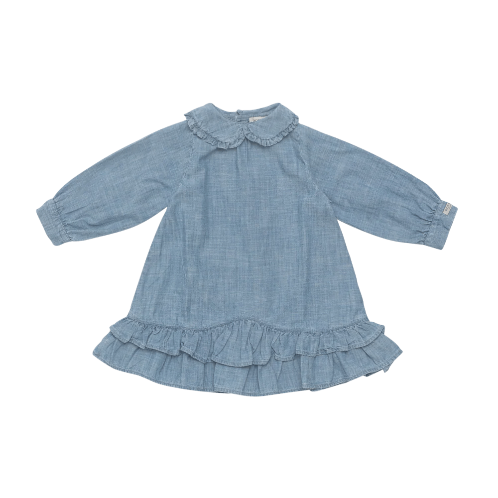 Donsje - Baby Dresses & Skirts - Luus Dress - Sky Blue - Tummy Time