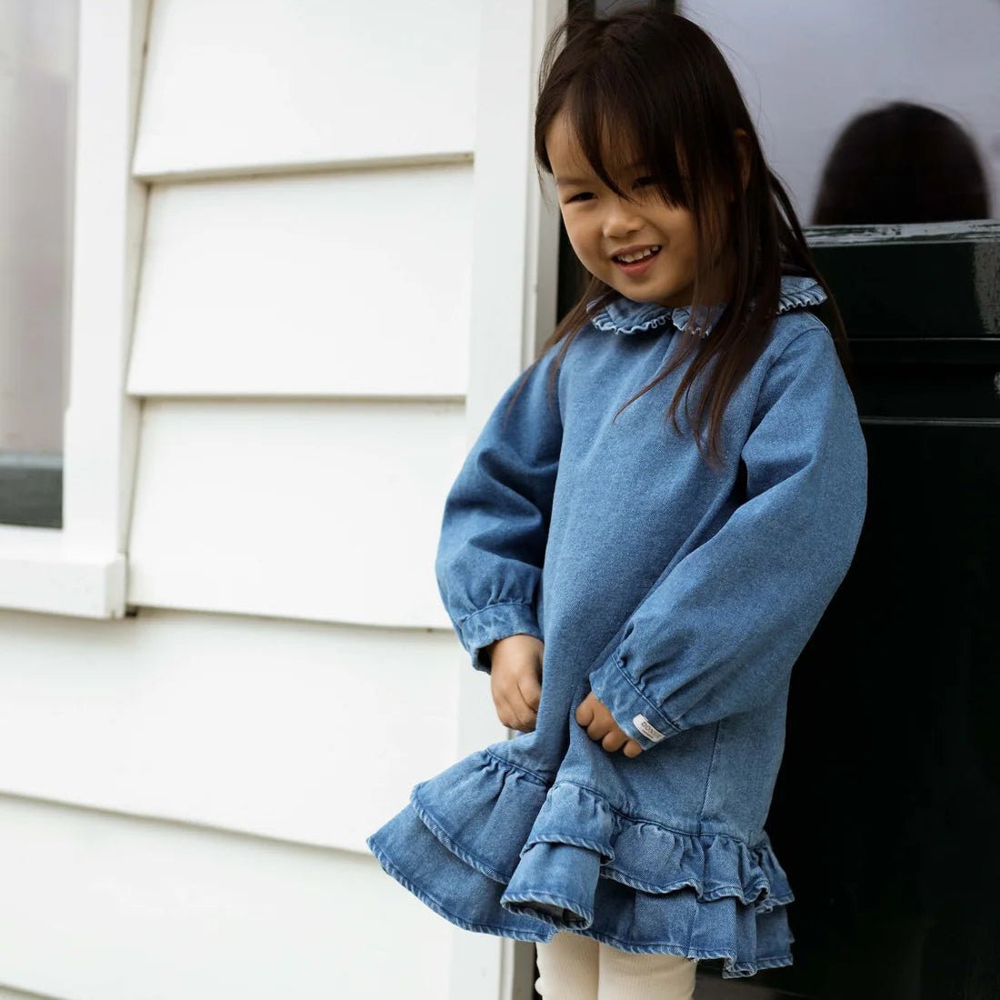 Donsje - Baby Dresses & Skirts - Luus Dress - Vintage Blue - Tummy Time