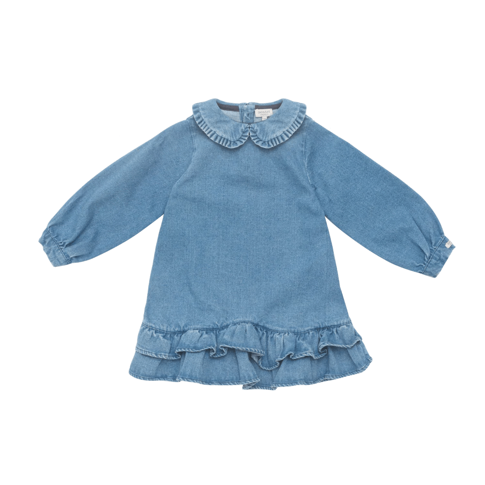 Donsje - Baby Dresses & Skirts - Luus Dress - Vintage Blue - Tummy Time