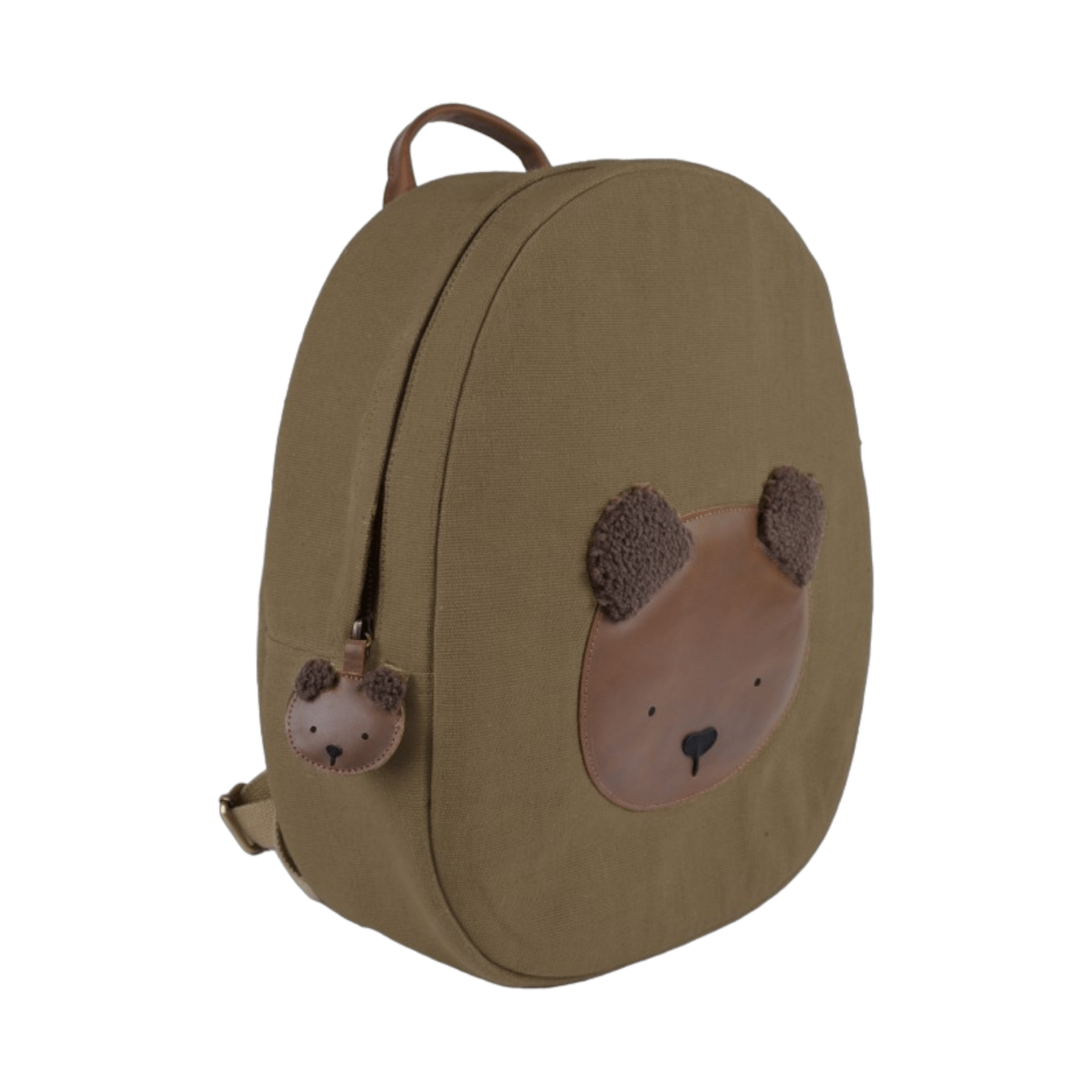 Donsje - Bags & School Bags - Pibbe Schoolbag Bear - Stone Taslan - Tummy Time
