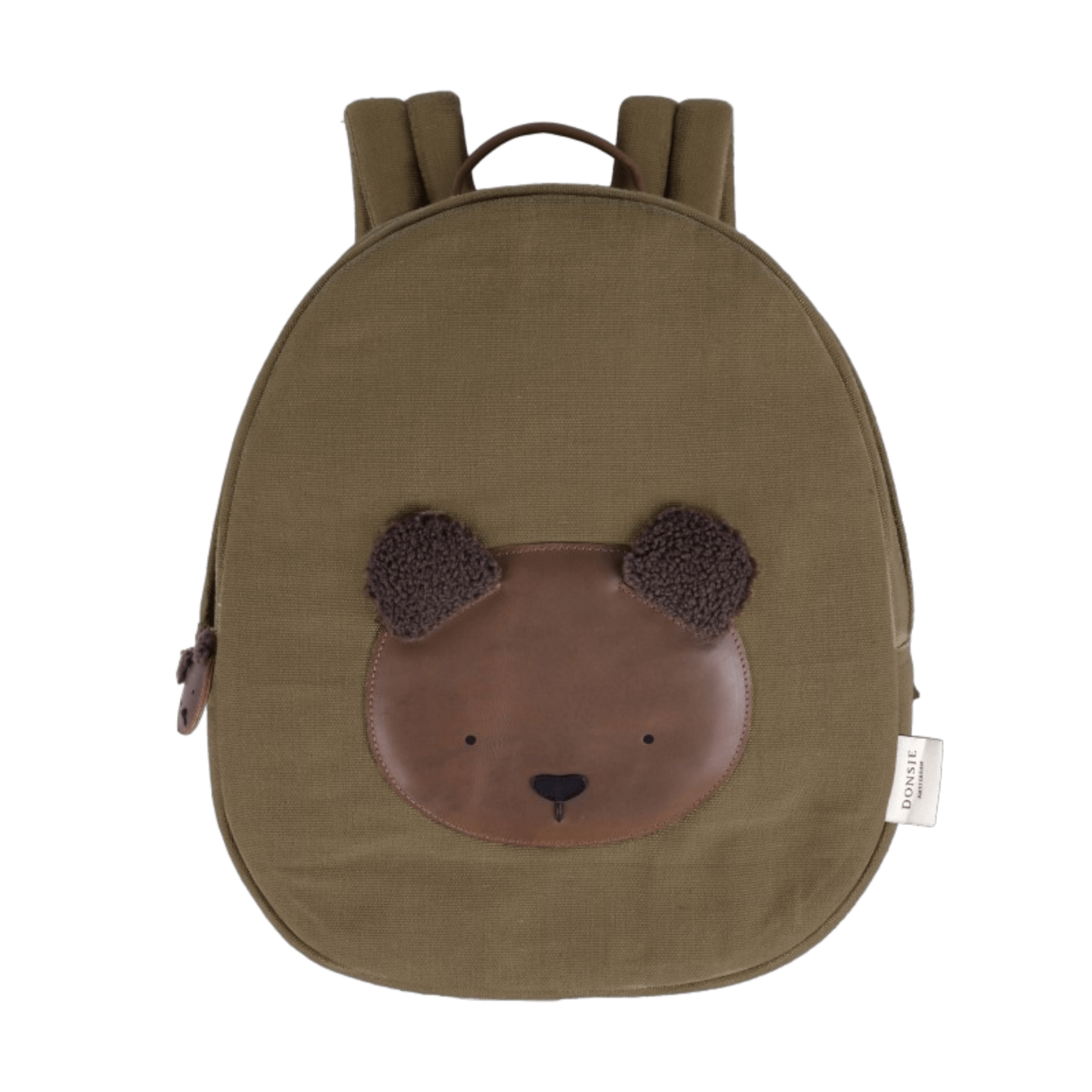 Donsje - Bags & School Bags - Pibbe Schoolbag Bear - Stone Taslan - Tummy Time
