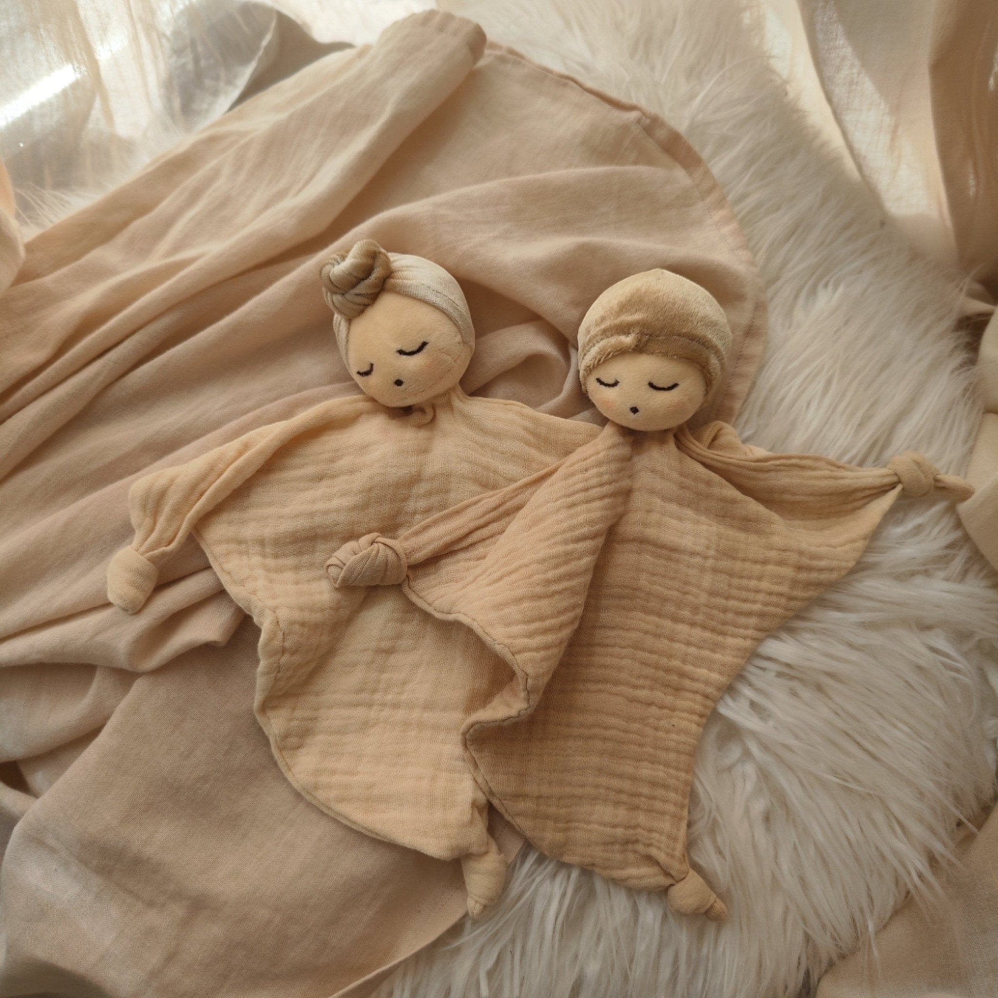 Mrs Ertha - Baby Comforters - Du and Dou - Du - Nude - Tummy Time