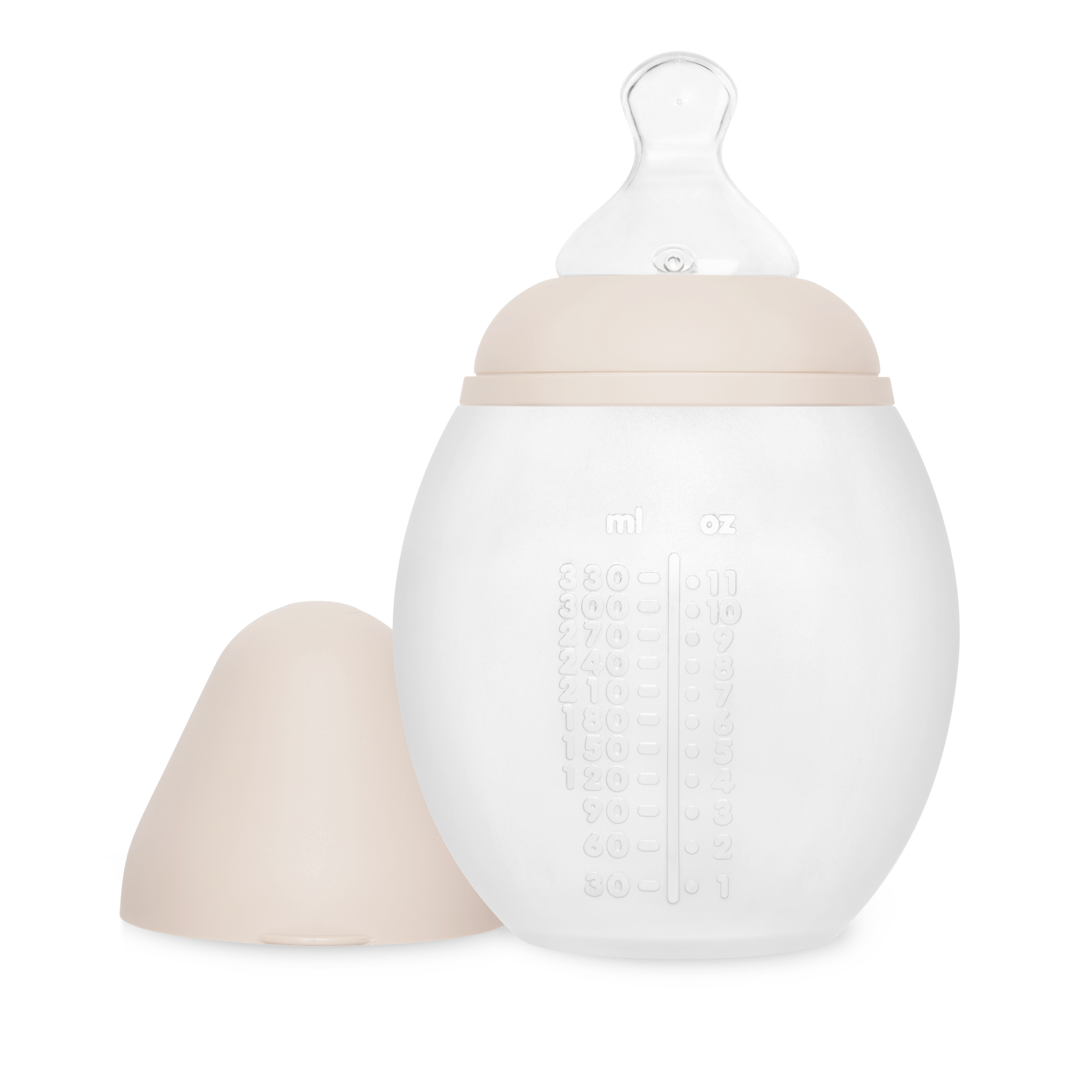 Élhée - Baby Bottles & Accessories - Baby Bottle 330 ml - Nude - Tummy Time