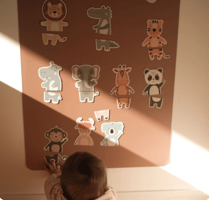 Ferflex - Baby & Kids Puzzles - Magnetic Puzzle - Animal Safari - Tummy Time