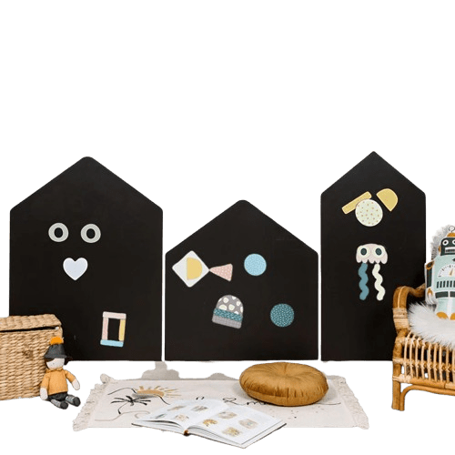 Ferflex - Educational Games - Magnetic Chakboard - My City - Tummy Time