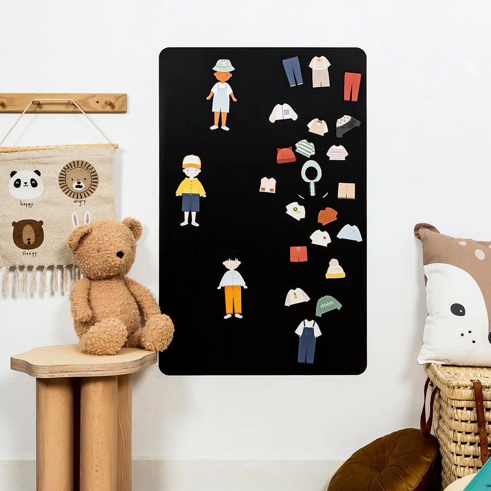 Ferflex - Educational Games - Magnetic Game - Dress - up Silhouettes for Boys - Tummy Time