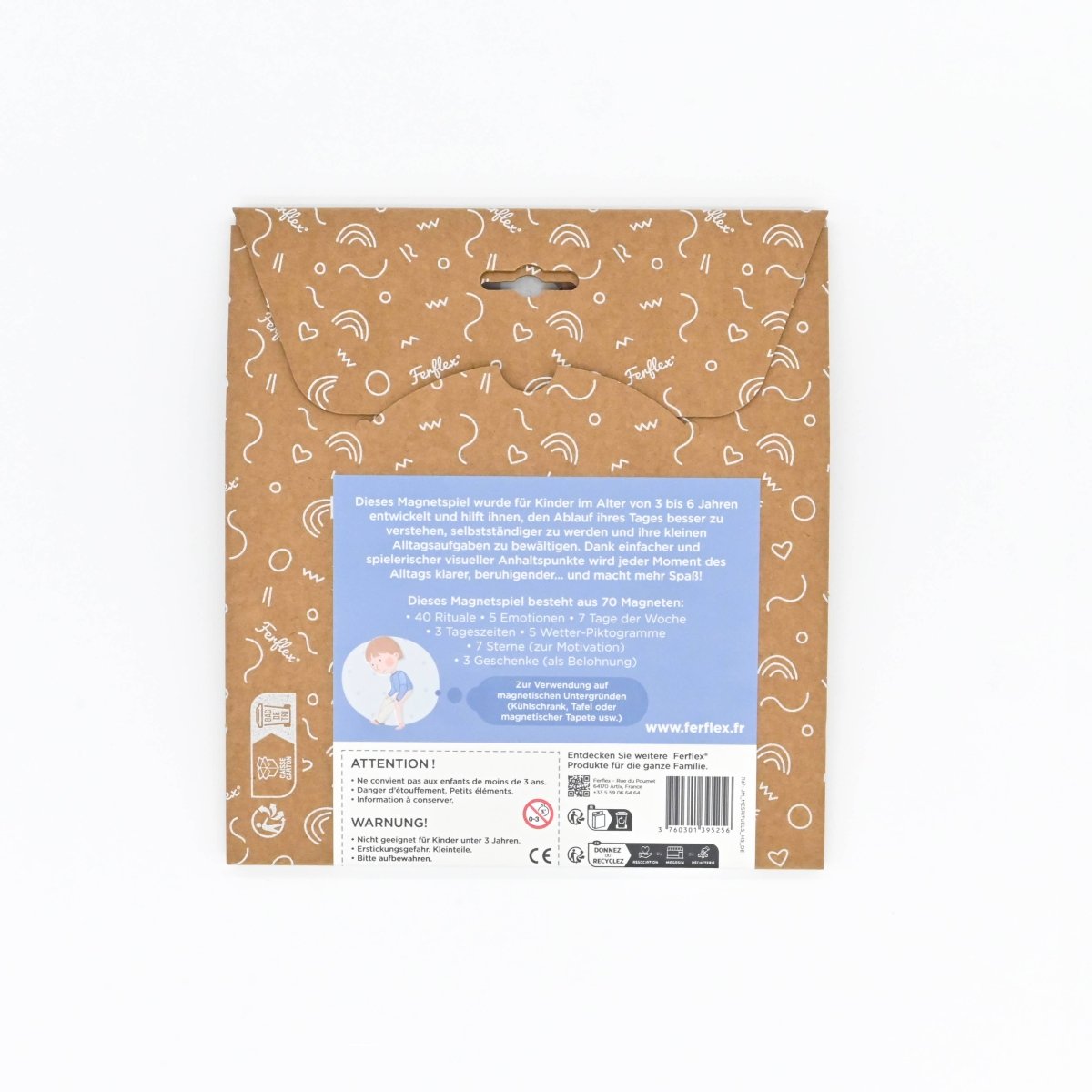 dos de la boîte routine ferflex en allemand avec les informations produit