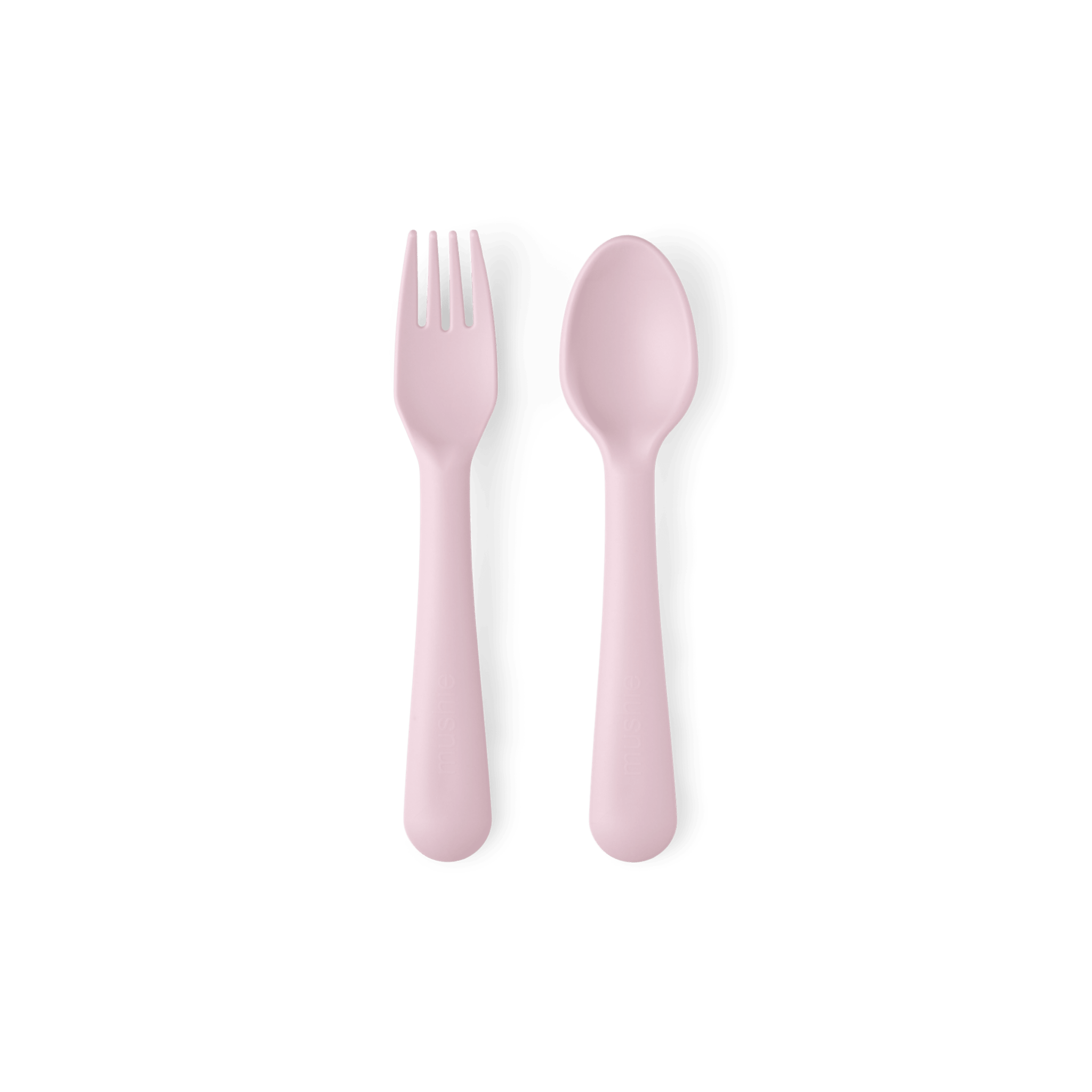 Mushie - Baby Tableware - Fork & Spoon - Soft Lilac - Tummy Time