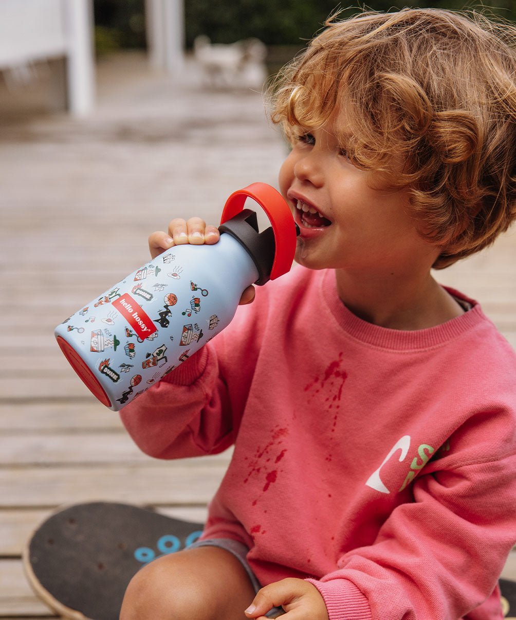 Hello Hossy - Baby Bottles & Accessories - Dunk Water Bottle - Dunk / Blue - Tummy Time