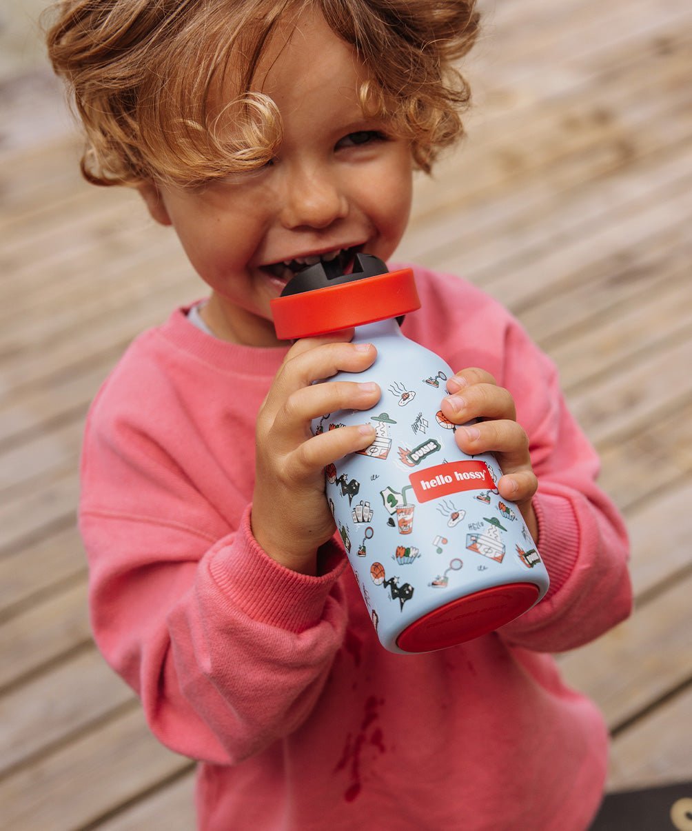 Hello Hossy - Baby Bottles & Accessories - Dunk Water Bottle - Dunk / Blue - Tummy Time