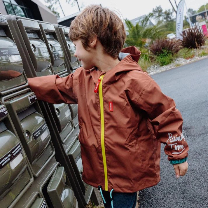 Hello Hossy - Baby Jackets & Outerwear - Rain Jacket - Peanut - Tummy Time