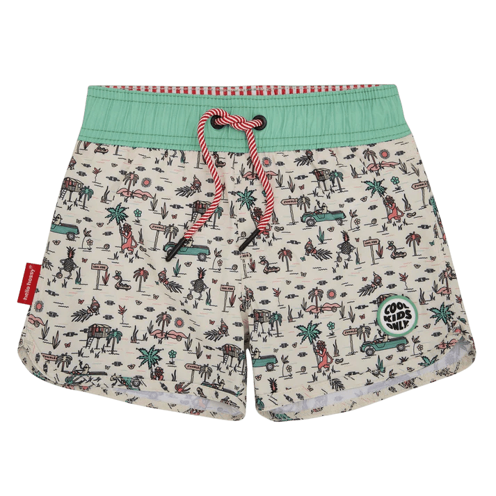 Hello Hossy - Baby Swimwear - Jungly Swim Shorts - Tummy Time