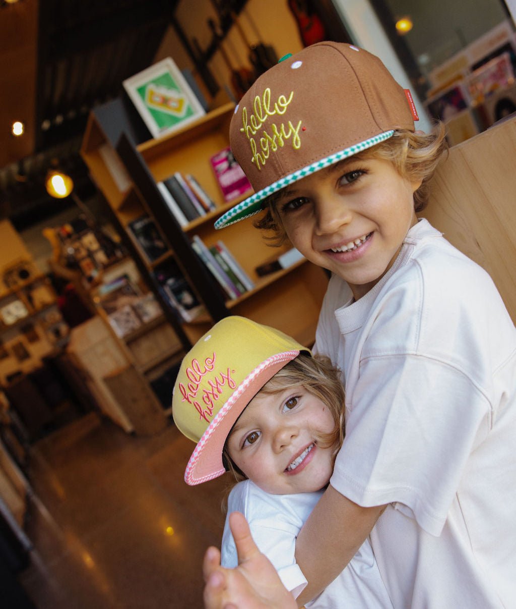 Hello Hossy - Hats, Caps & Beanies - Chessy Green Cap - Green / Brown - Tummy Time