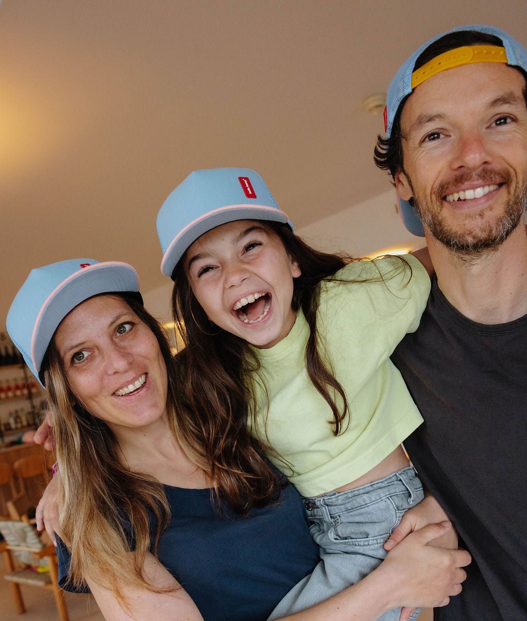 Hello Hossy - Hats, Caps & Beanies - Rubber Hortensia Cap - Blue / Pink - Tummy Time