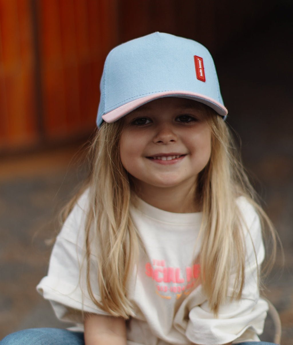 Hello Hossy - Hats, Caps & Beanies - Rubber Hortensia Cap - Blue / Pink - Tummy Time