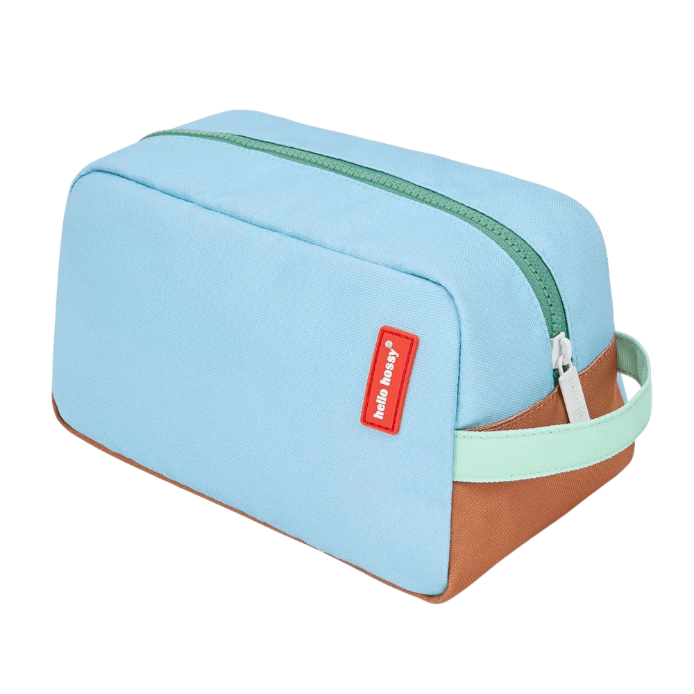 Hello Hossy - Toiletry Bags & Health Book - Mini Yosemite Toiletry Bag - Brown / Blue / Green - Tummy Time