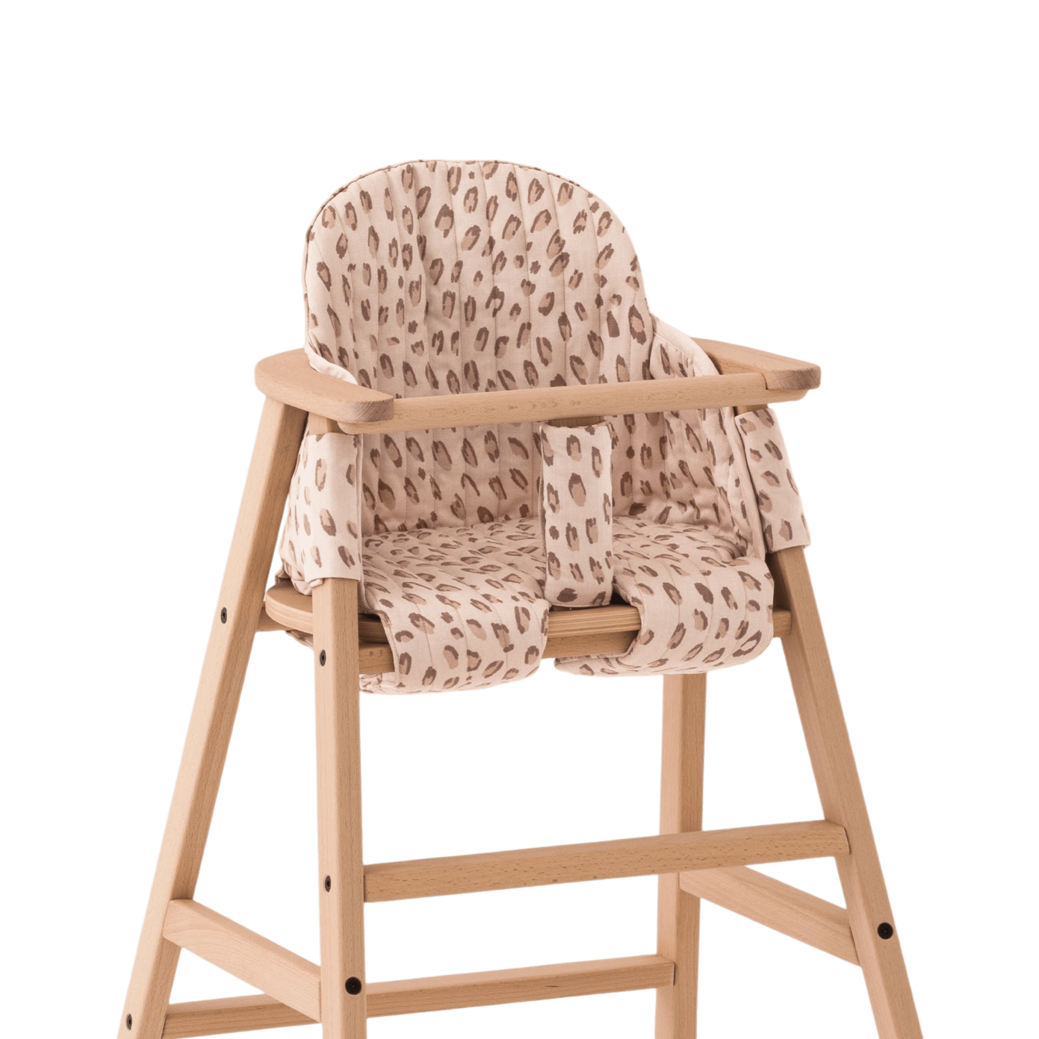 Nobodinoz - Baby Highchairs - High chair cushion Growing Green - Leonie Latte - Tummy Time